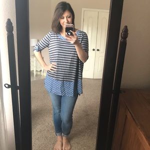 Matilda Jane Striped Top Size M NWT